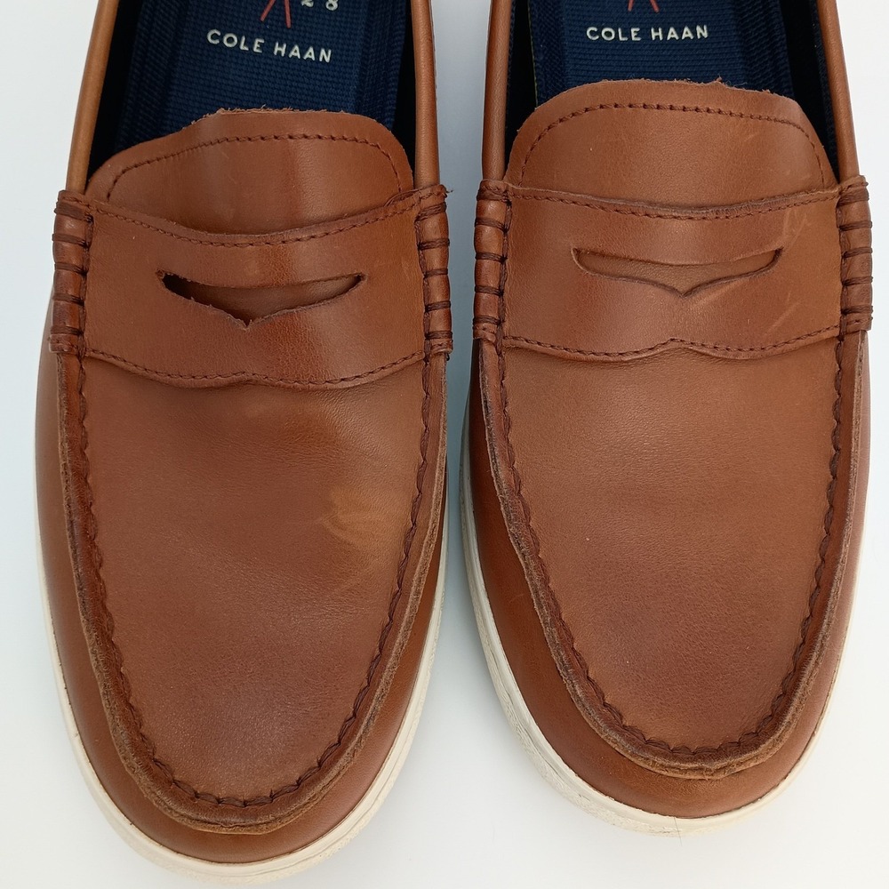 Cole Haan Grand.OS Mens 9M British Tan Leather Penny Loafer Sneakers C27789 - Picture 5 of 7